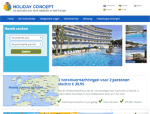 Tablet Screenshot of holidayconcept.com